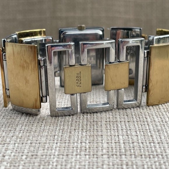 Fossil F2 Women Wristwatch Analog Quartz Ladies Gold/Silver Watch ES-1866 - Picture 6 of 10